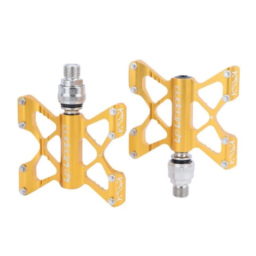 LP LitePro K5 Folding Bike Aluminum Alloy Pedals - Golden - 1