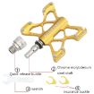 LP LitePro K5 Folding Bike Aluminum Alloy Pedals - Golden - 4