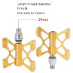 LP LitePro K5 Folding Bike Aluminum Alloy Pedals - Golden - 6