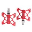 LitePro K5 Folding Bike Aluminum Pedals - Red - 1