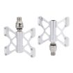 LitePro K5 Folding Bike Aluminum Pedals - Silver - 1