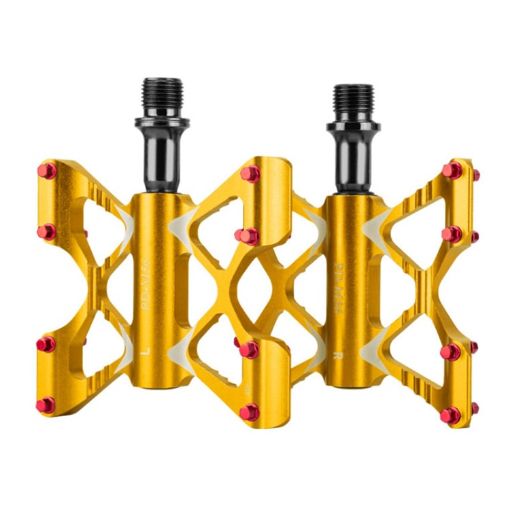 Promend PD-M56 Mountain Bicycle Aluminum Pedals - Gold (1 Pair) - 1