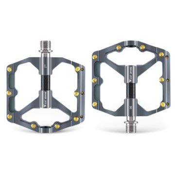 WEST BIKING Carbon Fiber Mountain Bike Pedal (Titanium) - 1