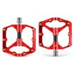 WEST BIKING Carbon Fiber Mountain Bike Pedal (Red) - 1
