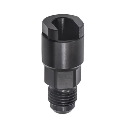 AN6 3/8 Tube Fuel Rail Quick Connect Fitting Adapter - Black - 1
