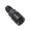 AN6 3/8 Tube Fuel Rail Quick Connect Fitting Adapter - Black - 2