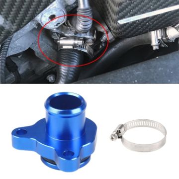 BMW 335i Car Water Hose Joint Pipe Adaptor with Clamps (Blue) - 1