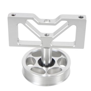 Ford Mustang 5.0 1979-1995 Air Pump Idle Bracket with Pulley - Silver - 1