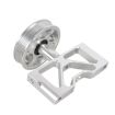 Ford Mustang 5.0 1979-1995 Air Pump Idle Bracket with Pulley - Silver - 3