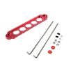 5-Hole Car Aluminum Alloy Battery Mounting Bracket (Red) - 1