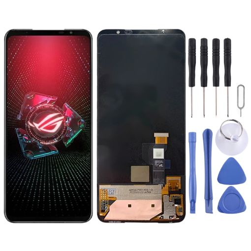 LCD Screen for Asus ROG Phone 5 ZS673KS - Full Assembly (Black) - 1