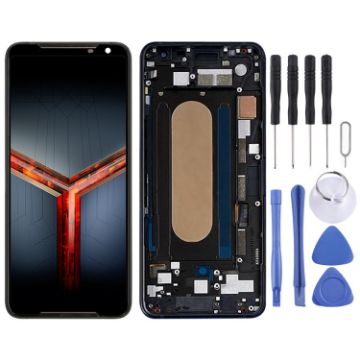 LCD Screen for Asus ROG Phone II ZS660KL - Full Assembly with Frame - 1