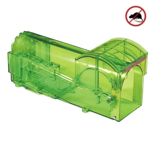 Short Cage Plastic Mousetrap Humane Cage Green - 1