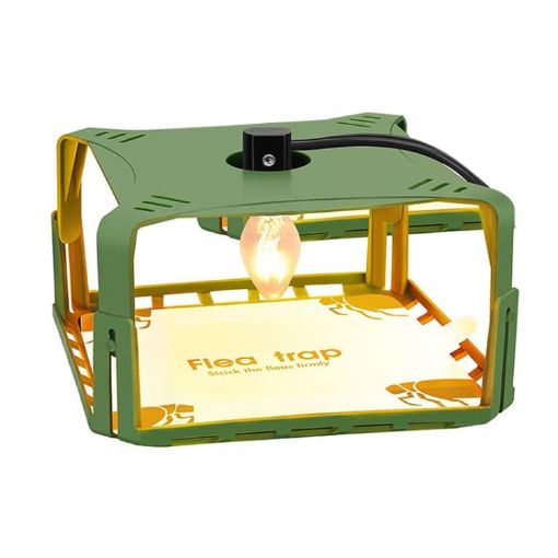 SK121 Square Fly Trap Flea Trap Pet Household Flea Light Catcher EU Plug - 1