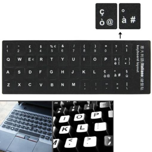 Italian Learning Keyboard Layout Sticker for Laptop/Desktop Computer - 1