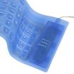 Waterproof Flexible Silicone Keyboard - Blue - 4