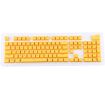 104 Keys Double Shot PBT Backlit Keycaps - Yellow - 1