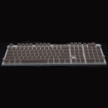 Picture of Pudding Double-layer Two-color 108-key Mechanical Translucent Keycap ( Dark Coffee)