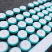 Steampunk Retro Mechanical Keyboard Keycap - Cyan - 4