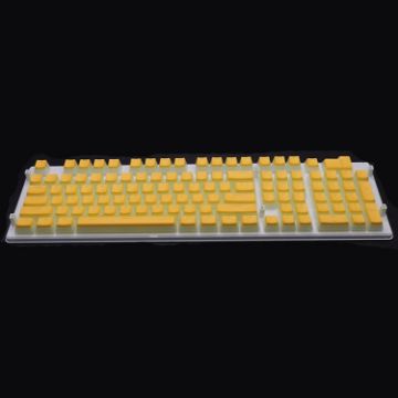 Double-layer Two-color Mechanical Translucent Keycap (Lemon Yellow) - 1