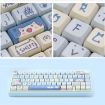 68 Keys 5-sided Heat Rise PBT Green Keycaps - 4