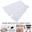 2pcs Round Transparent Keyboard Stickers Russian Key Protector - 4