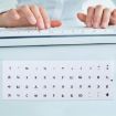 2pcs Round Transparent Keyboard Stickers Russian Key Protector - 6