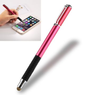 Picture of Universal 2 in 1 Thin Tip Stylus Pen for iPhone, iPad, Samsung - Capacitive Touch Screen Smartphones/Tablet PC (Magenta)