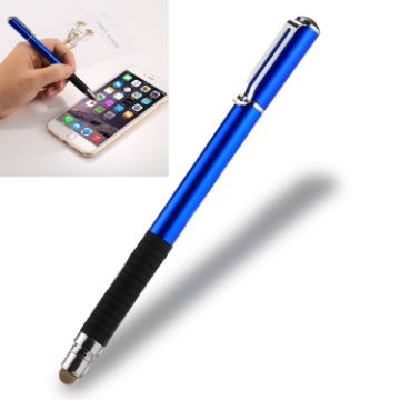 Picture of Universal 2 in 1 Thin Tip Stylus Pen for iPhone, iPad, Samsung - Capacitive Touch Screen Smartphones/Tablet PC (Dark Blue)