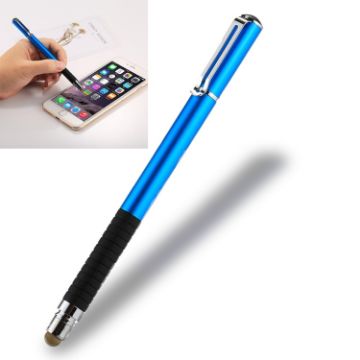Picture of Universal 2 in 1 Thin Tip Stylus Pen for iPhone, iPad, Samsung - Capacitive Touch Screen Smartphone/Tablet PC (Blue)