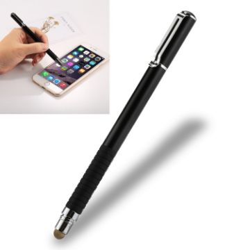 Picture of Universal 2 in 1 Thin Tip Stylus Pen for iPhone, iPad, Samsung - Capacitive Touch Screen Smartphones/Tablet PC (Black)