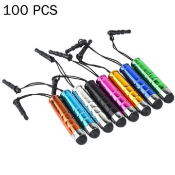 Picture of 100 PCS 2 in 1 Earphone Port Anti-Dust Plug + Stylus Pen TouchPen, For Mobile Phones & Tablets