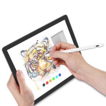 Superfine Nib Capacitive Stylus Pen - White - 1