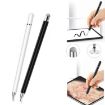 AT-30 2-in-1 Silicone Sucker + Conductive Cloth Head Handwriting Touch Screen Pen (Black) - 3
