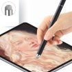 AT-30 2-in-1 Silicone Sucker + Conductive Cloth Head Handwriting Touch Screen Pen (Black) - 9