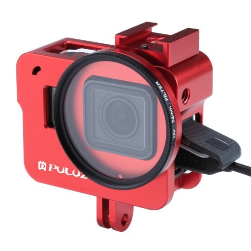PULUZ Aluminum Protective Cage for GoPro HERO + UV Lens - 1