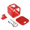 CNC Aluminum Protective Cage for GoPro HERO5/4/Session (Red) - 6