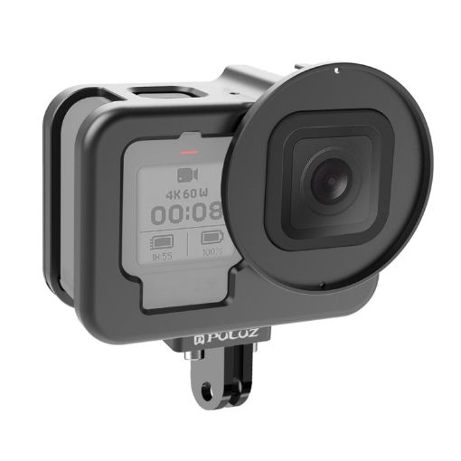 PULUZ GoPro HERO12/11/10/9 Black Housing Shell & 52mm UV Lens - 1