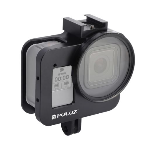 PULUZ Housing Shell CNC Aluminum Alloy Protective Cage for GoPro HERO8 Black - 1
