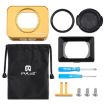 PULUZ Sony RX0 Aluminum Cage + UV Filter + Lens Sunshade (Gold) - 8