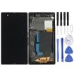 LCD Display + Touch Panel with Frame for Sony Xperia Z (Black) - 1