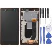 LCD Display + Touch Panel with Frame for Sony Xperia Z Purple - 1