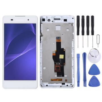 OEM LCD Screen for Sony Xperia E5 F3311 F3313 Digitizer Full Assembly (White) - 1