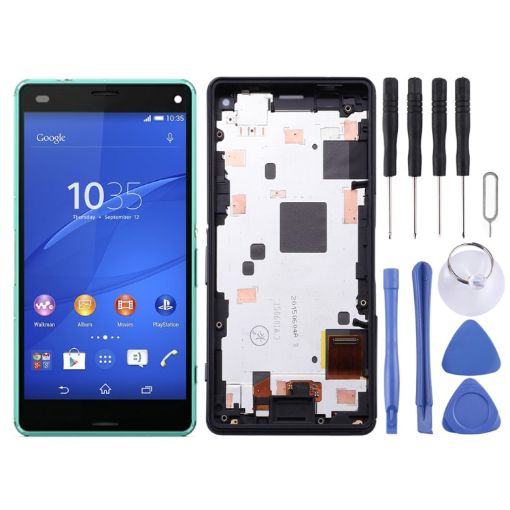 OEM LCD Screen for Sony Xperia Z3 Mini Compact Digitizer Full Assembly (Green) - 1