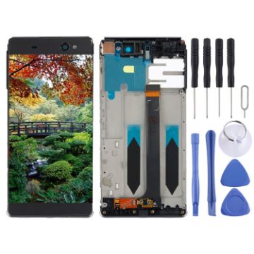OEM LCD Screen for Sony Xperia XA Ultra/C6 - Black - 1