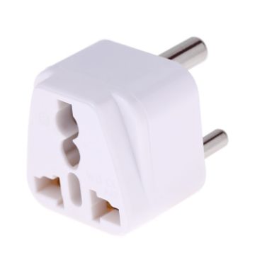 Portable Universal Socket to South Africa Plug Power Adapter - White - 1