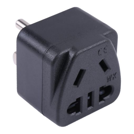 Portable Universal Five-hole WK to US & Mexico Three-pin Plug Socket Power Adapter - 1