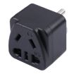 Portable Universal Five-hole WK to US & Mexico Three-pin Plug Socket Power Adapter - 2