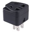 Portable Universal Five-hole WK to US & Mexico Three-pin Plug Socket Power Adapter - 3