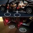 Picture of 2 PCS LED Ghost Shadow Light, Car Door LED Laser Welcome Decorative Light, Display Logo for NISSAN Car Brand (Black)